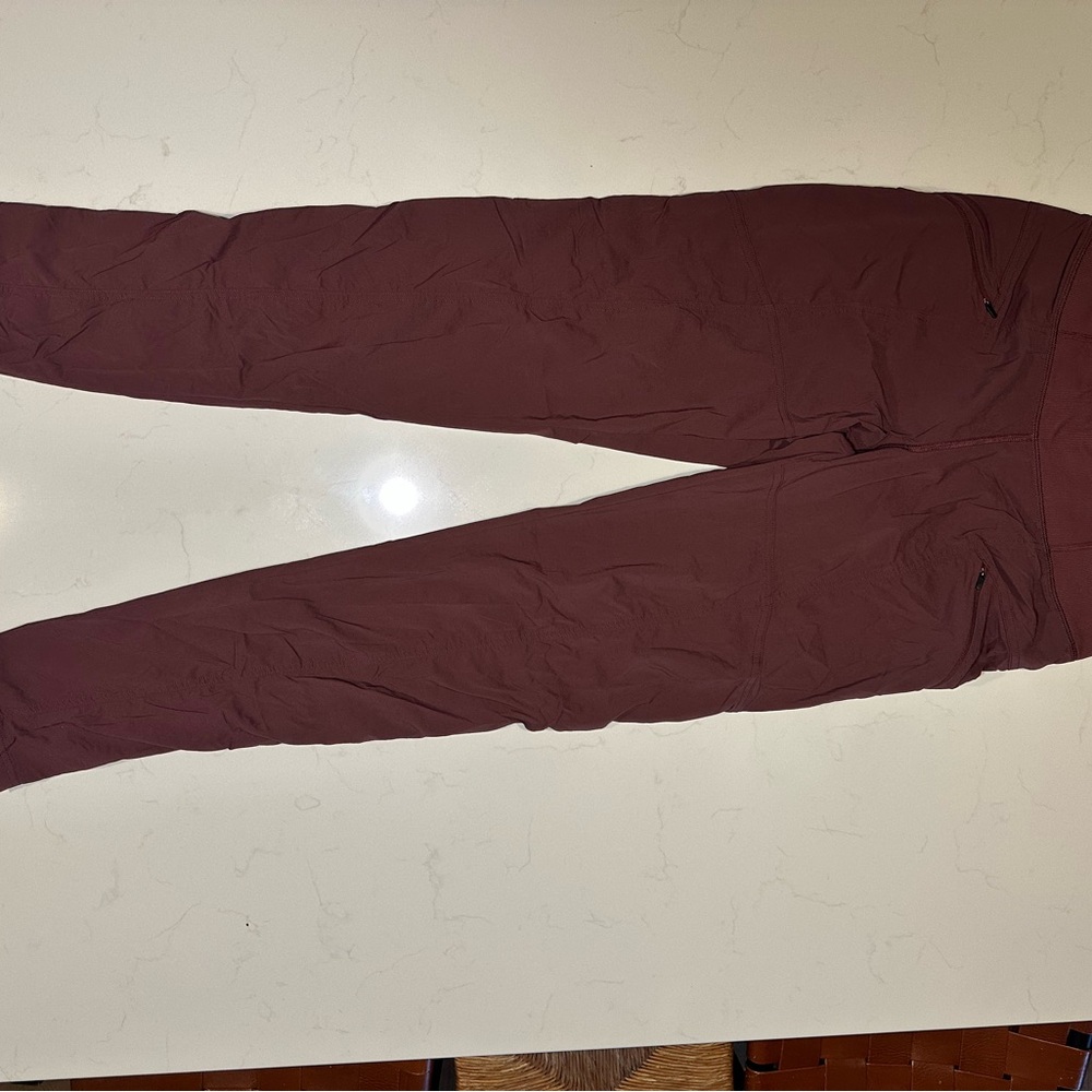 Prana Women's Koen straight leg Pants xs long, BURGANDY color - Picture 2 of 6